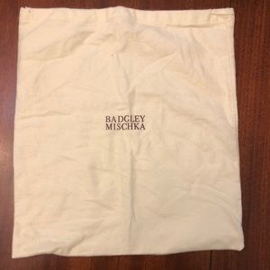 Authentic badgley Mischka dust bag